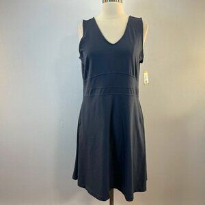 Title Nine Women's Dream V Neck Solid Indigo Dress - Size Large - NWT